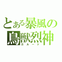 とある暴風の鳥獣烈神（ガルード）