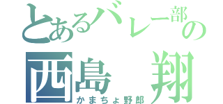 とあるバレー部の西島 翔（かまちょ野郎）