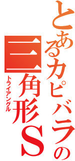 とあるカピバラの三角形Ｓ（トライアングル  ）