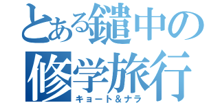 とある鑓中の修学旅行（キョート＆ナラ）