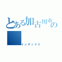 とある加古川市の新人中島さんの（インデックス）