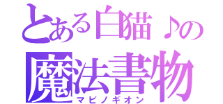 とある白猫♪の魔法書物（マビノギオン）