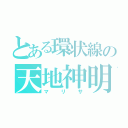 とある環状線の天地神明（マリサ）