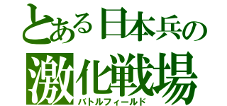 とある日本兵の激化戦場（バトルフィールド）