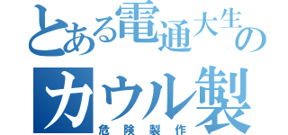 とある電通大生のカウル製作（危険製作）