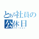 とある社員の公休日（バケーション）