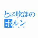 とある吹部のホルン（ひみか）