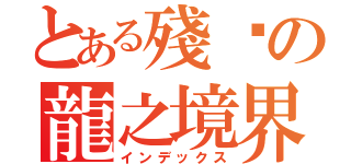 とある殘虛の龍之境界（インデックス）