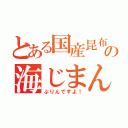 とある国産昆布１００％使用の海じまん（ぷりんですよ！）