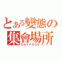 とある變態の集會場所（ＧＡＹＰＡＧＥ）