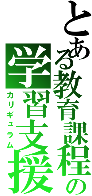 とある教育課程の学習支援（カリギュラム）