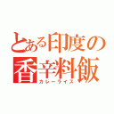 とある印度の香辛料飯（カレーライス）