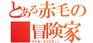 とある赤毛の 冒険家（アドル・クリスティン）