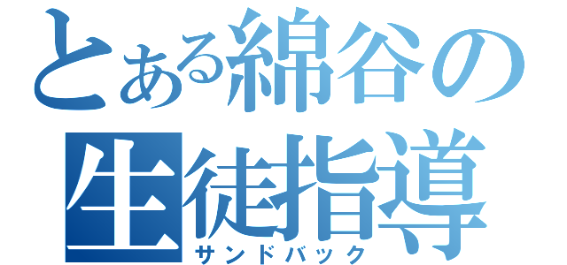 とある綿谷の生徒指導（サンドバック）