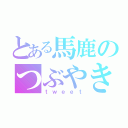 とある馬鹿のつぶやき（ｔｗｅｅｔ）