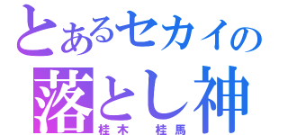 とあるセカイの落とし神（桂木　桂馬）