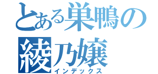 とある巣鴨の綾乃嬢（インデックス）