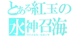 とある紅玉の水神召海（ヴァイネル・ガネッザ）