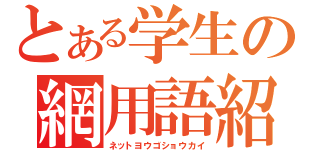 とある学生の網用語紹介（ネットヨウゴショウカイ）