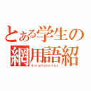 とある学生の網用語紹介（ネットヨウゴショウカイ）