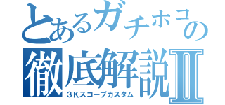 とあるガチホコの徹底解説Ⅱ（３Ｋスコープカスタム）