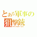 とある軍事の狙撃銃（ナイツＳＲ－２５）