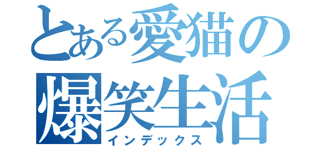 とある愛猫の爆笑生活（インデックス）
