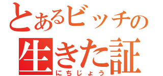 とあるビッチの生きた証（にちじょう）