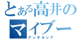 とある高井のマイブーム（アンダルシア）