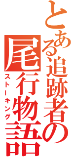 とある追跡者の尾行物語（ストーキング）