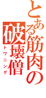 とある筋肉の破壊僧（トワニング）