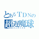 とあるＴＤＮの超遅魔球（インデックス）