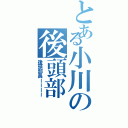 とある小川の後頭部（後頭部長ーーーー）