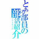 とある部員の部活紹介（ソフトテニス）