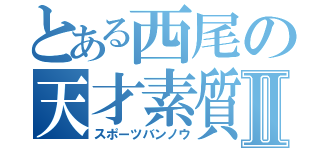 とある西尾の天才素質Ⅱ（スポーツバンノウ）