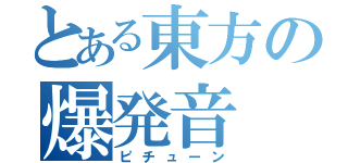 とある東方の爆発音（ピチューン）