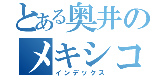 とある奥井のメキシコ行き（インデックス）