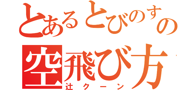 とあるとびのすけの空飛び方（辻クーン）