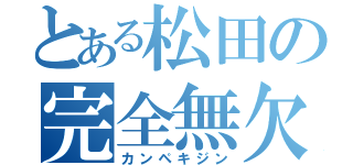 とある松田の完全無欠（カンペキジン）