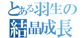 とある羽生の結晶成長（）