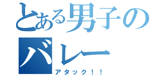 とある男子のバレー（アタック！！）