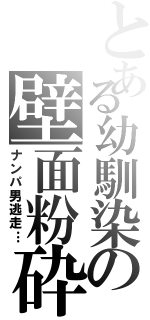 とある幼馴染の壁面粉砕（ナンパ男逃走…）