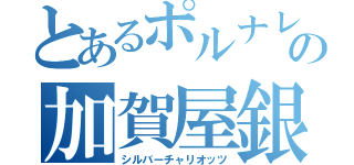 とあるポルナレフの加賀屋銀平（シルバーチャリオッツ）