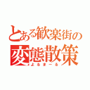 とある歓楽街の変態散策（よるまーる）