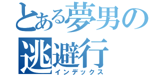 とある夢男の逃避行（インデックス）