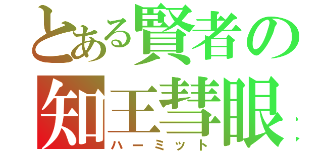 とある賢者の知王彗眼（ハーミット）