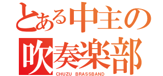 とある中主の吹奏楽部（ＣＨＵＺＵ ＢＲＡＳＳＢＡＮＤ）