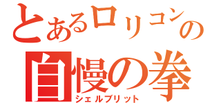 とあるロリコンの自慢の拳（シェルブリット）