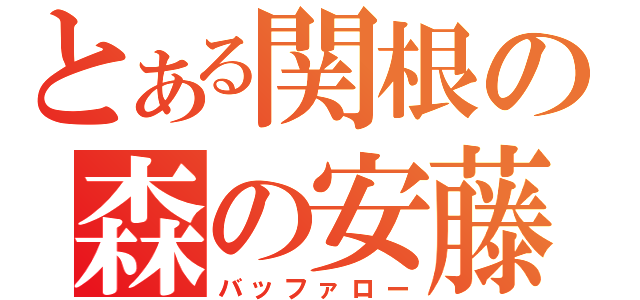 とある関根の森の安藤（バッファロー）