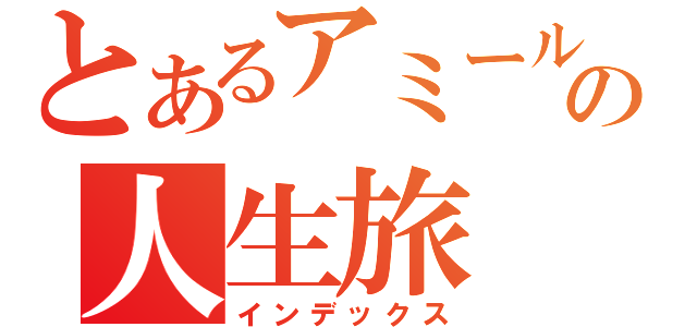 とあるアミールの人生旅（インデックス）